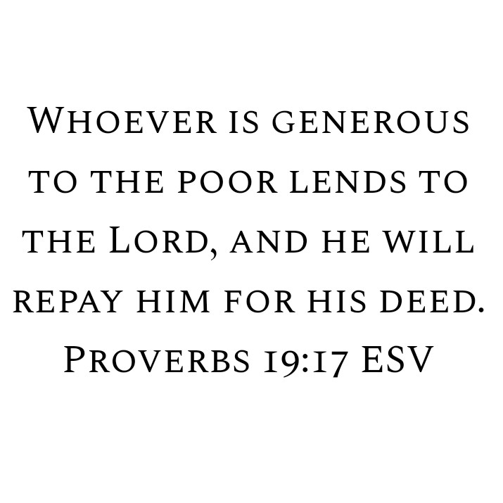 Proverbs 19:17 ESV