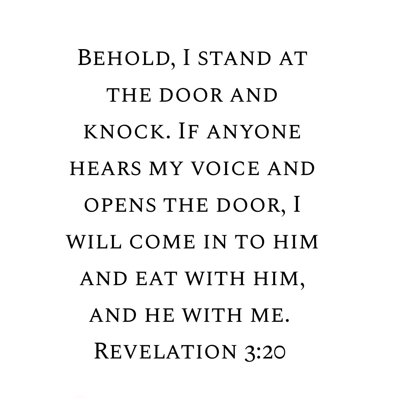 Revelation 3:20 ESV