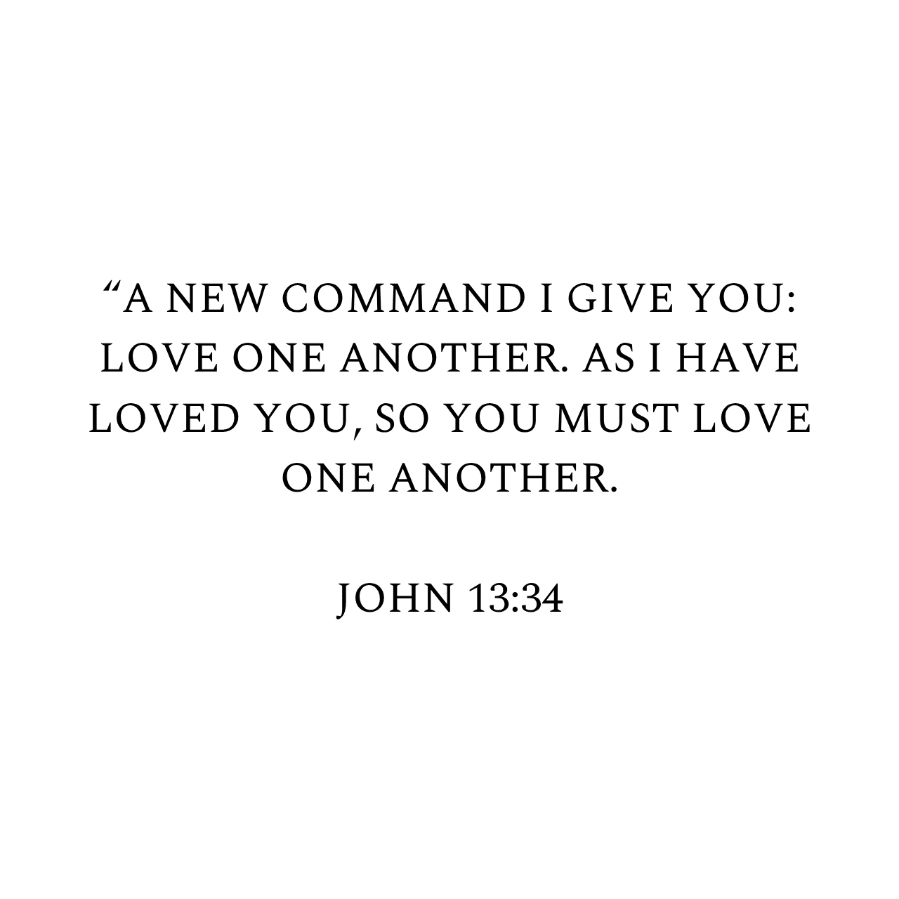 John 13:34 NIV