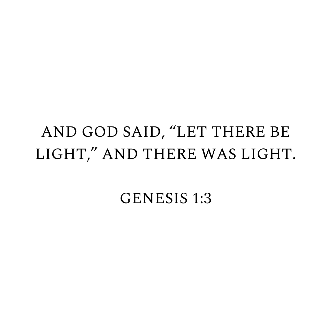 Genesis 1:3 NIV