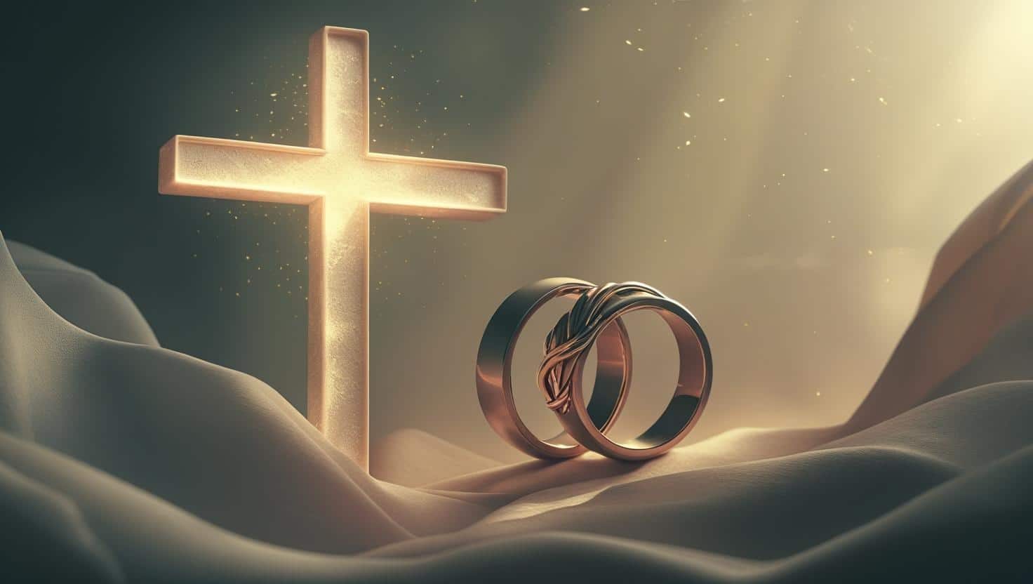 Cross and two rings